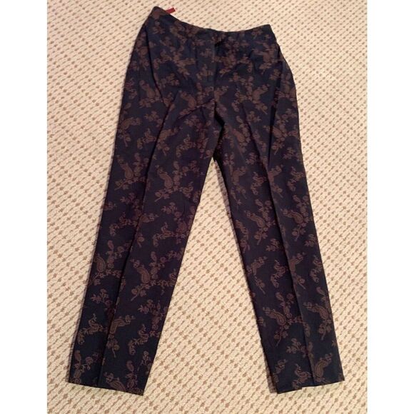 Vintage PIAZZA SEMPIONE ITALY BROCADE BLAZER CAPRI PANTS SUIT SET sz 44 46 L - Picture 9 of 12